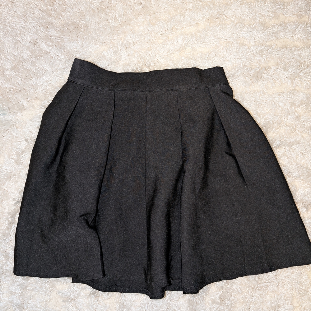 ROMWE Black Skater Skirt